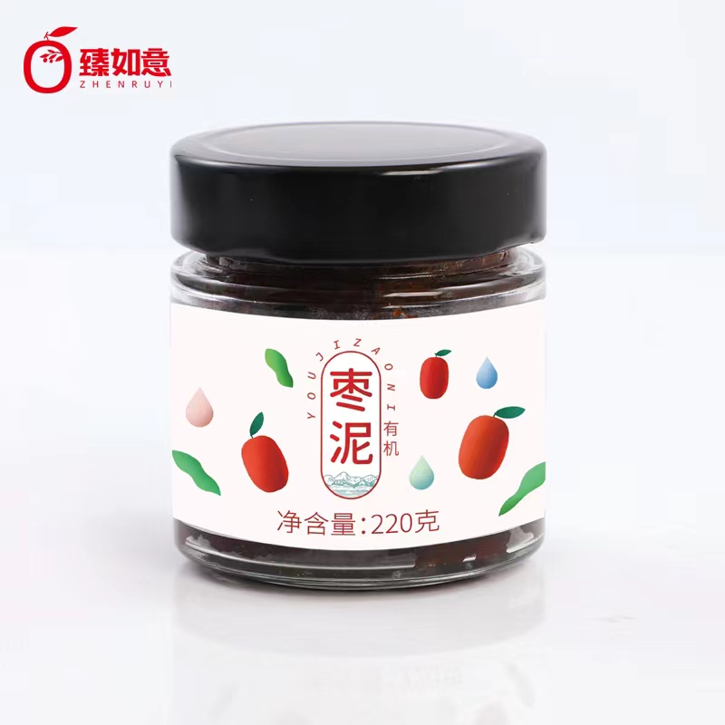 枣有机荟有机枣泥果酱枣馅枣蓉冲饮枣茶新疆红枣臻如意添加无枣类